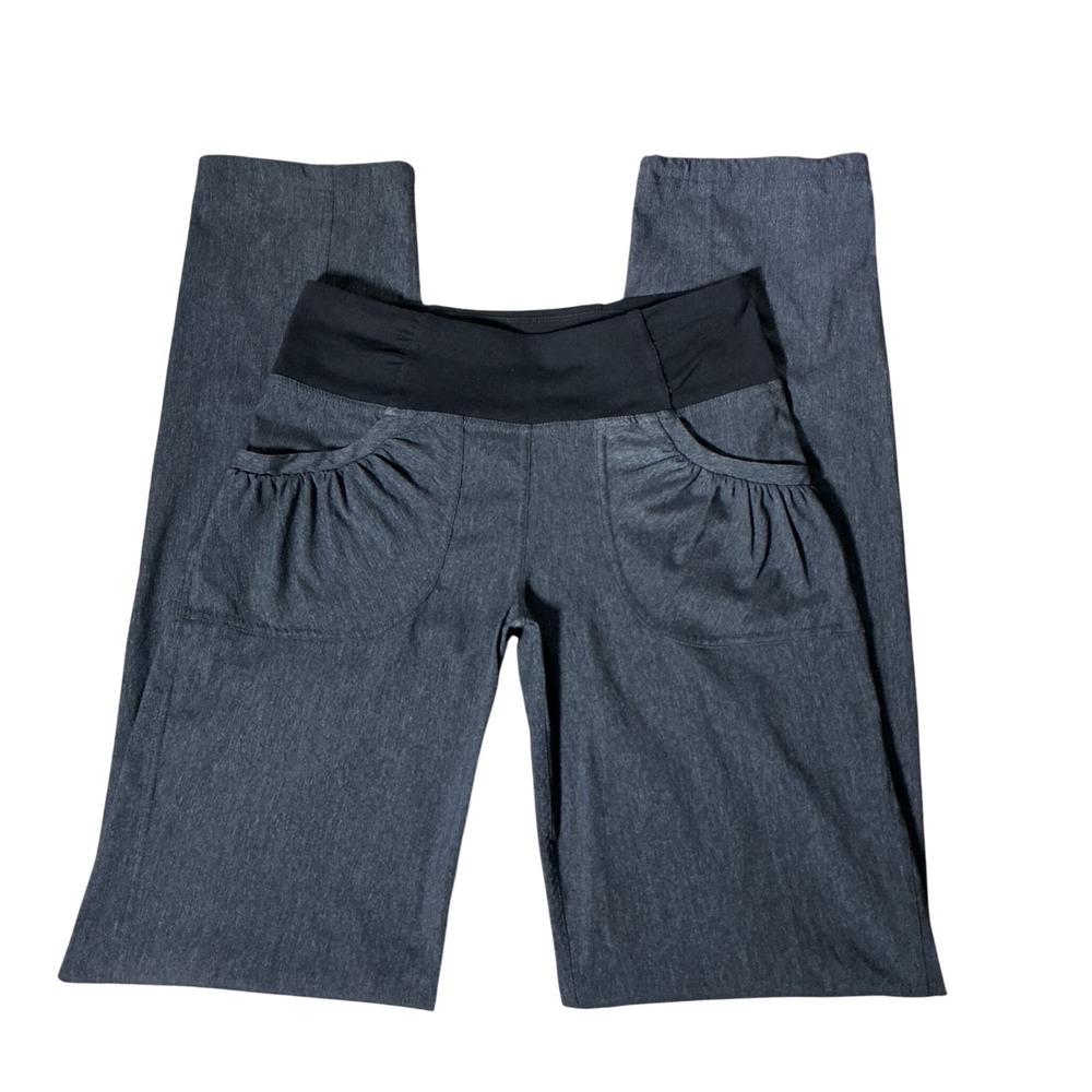 Prana Gorpcore‎ W4118TL17 Gray Heathered Hiking Granola Girl Pants Tall Inseam S